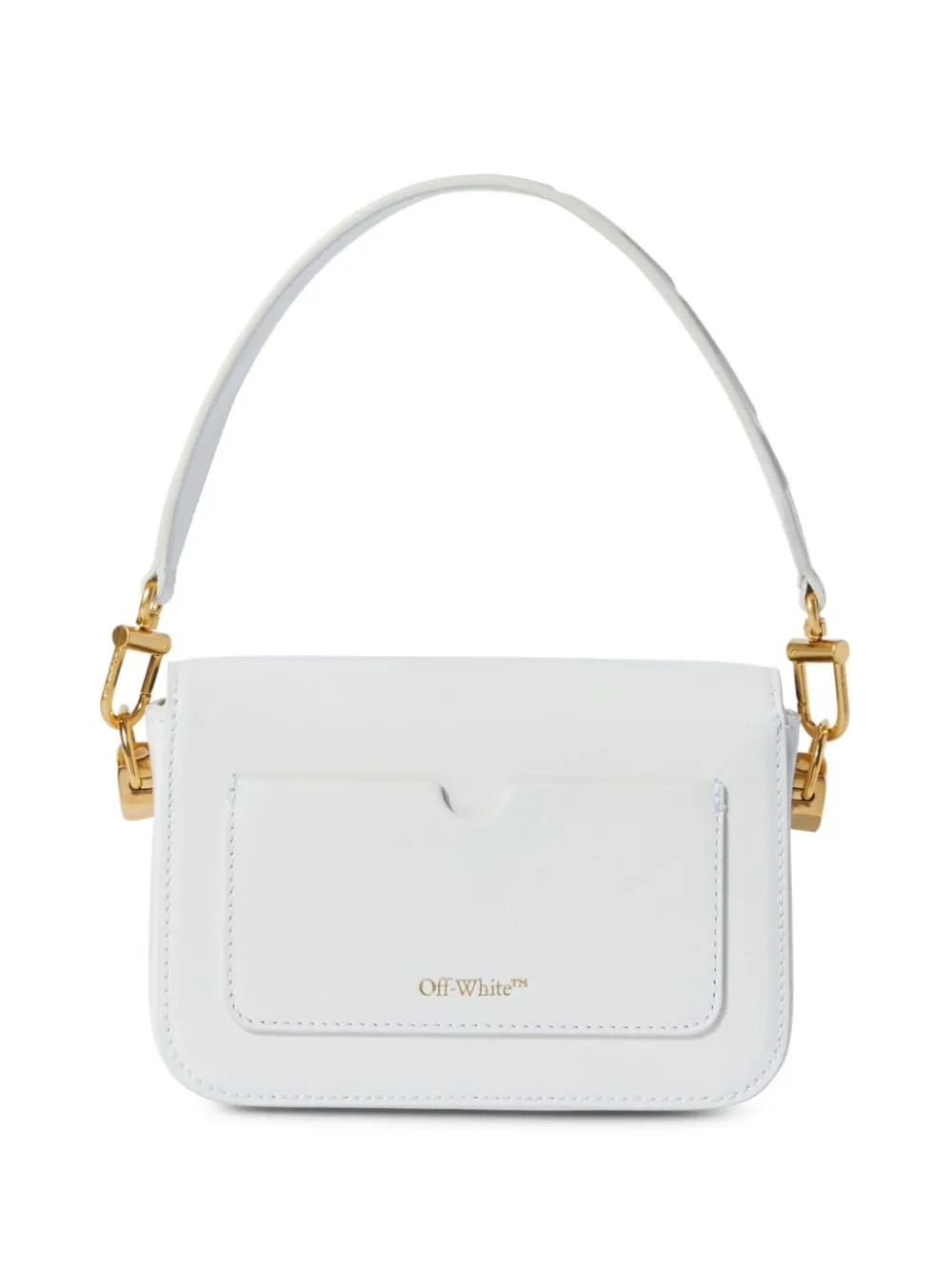 Off White Binder Small Leather Shoulder Bag