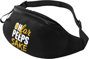 Oh For Peeps Sake Easter Unisex Adjustable Waist Bag Outdoor Sports Running Waist Bag Business Travel Phone Bag