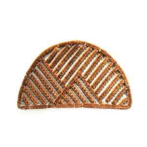 OnlyMat Oval Shaped Cylindrical Wire Brush Dirt Trapper Entrance Mat