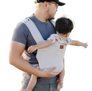 Original Happy Baby Carrier - Newborn to Toddler Carrier - 50% Linen/50% Cotton - Ethically Made - Lightweight and Adjustable - Fog Color