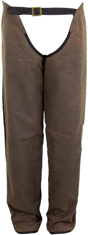 Outback Trading Unisex 2099 Waterproof Breathable Full Length Zip Cotton Oilskin Western Chaps