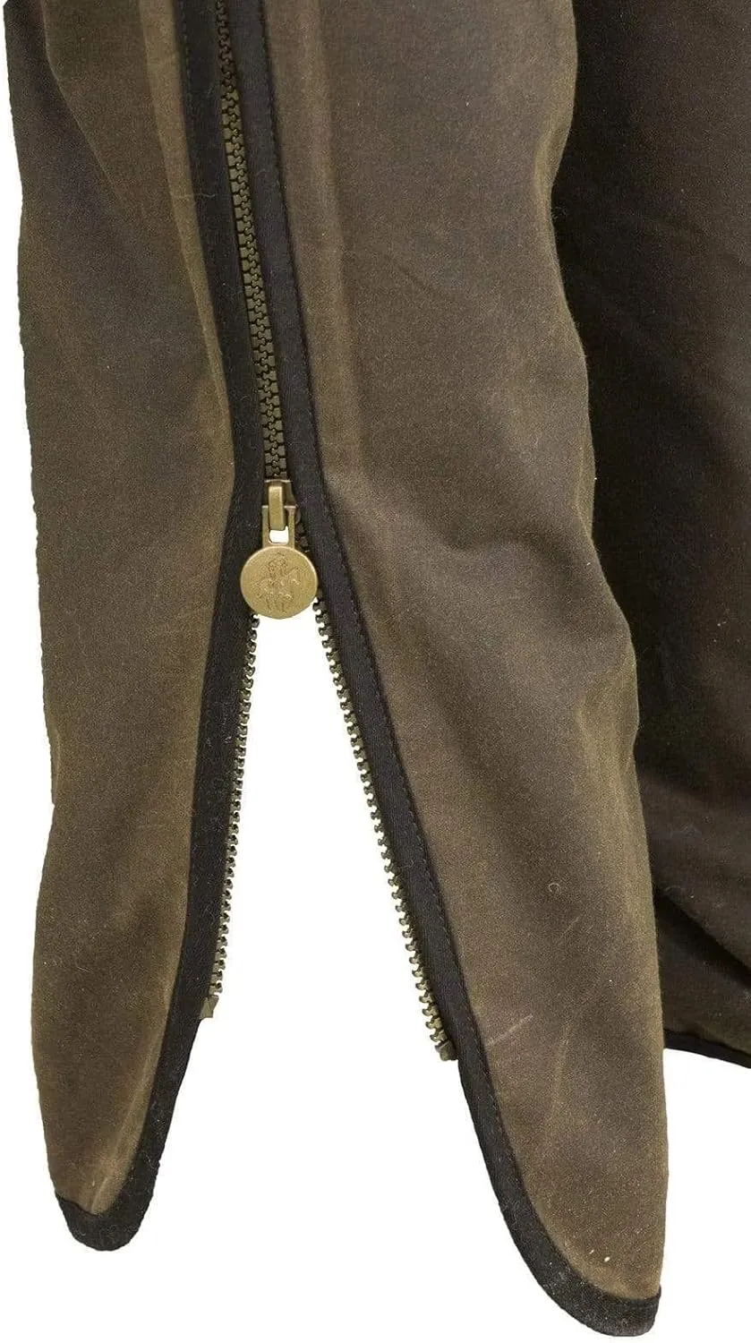 Outback Trading Unisex 2099 Waterproof Breathable Full Length Zip Cotton Oilskin Western Chaps