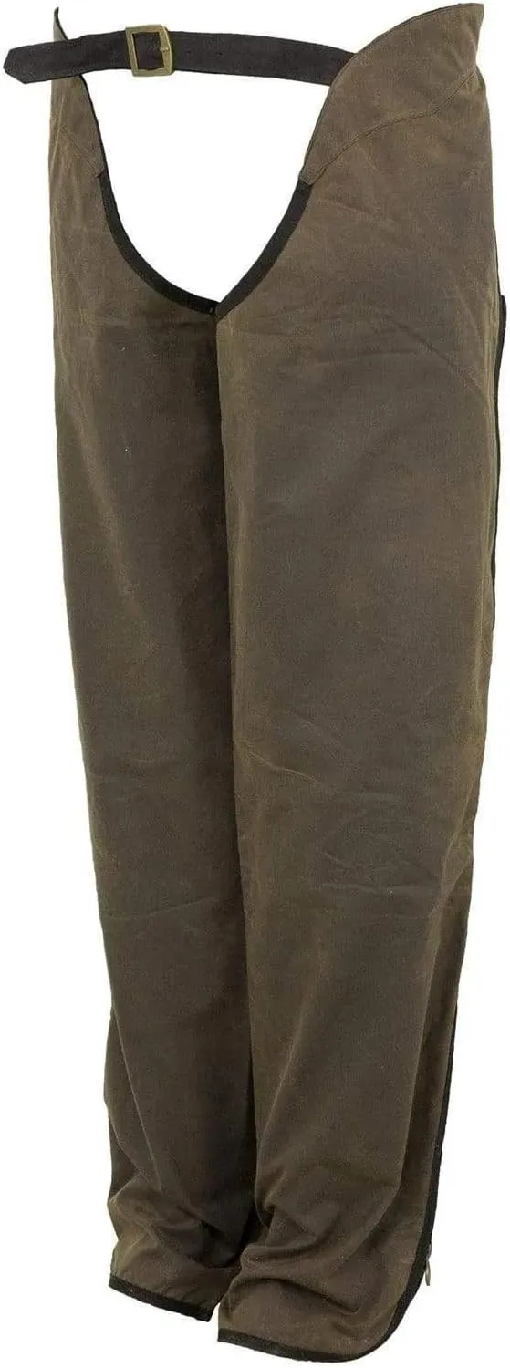 Outback Trading Unisex 2099 Waterproof Breathable Full Length Zip Cotton Oilskin Western Chaps
