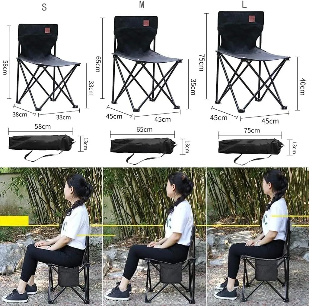 Outdoor Camp Chair Garden Leisure Back Seater Portable Camping Chair Outdoor Beach Picnic Chairs for Fishing Hiking BBQ s
