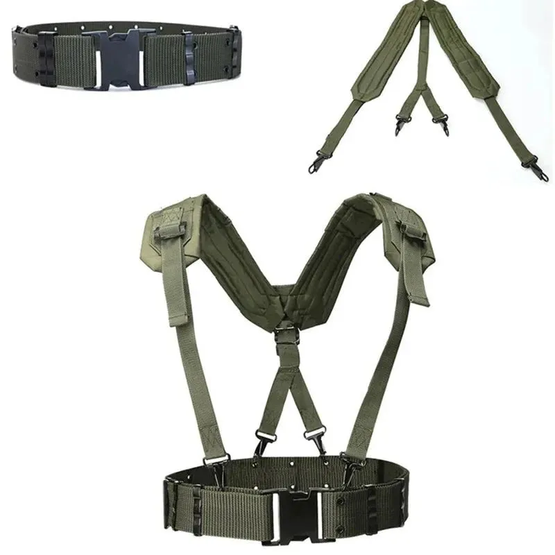 Outdoor Tactical Belt - High Density Nylon CS Army Combat Belt with Molle Webbing
