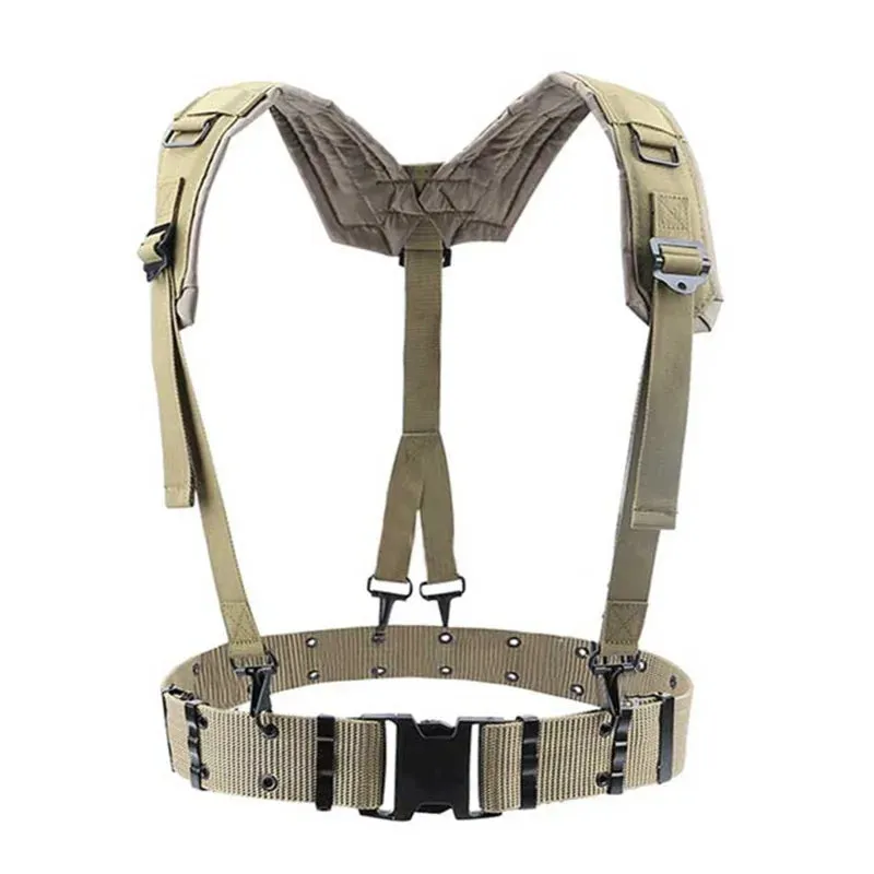 Outdoor Tactical Belt - High Density Nylon CS Army Combat Belt with Molle Webbing