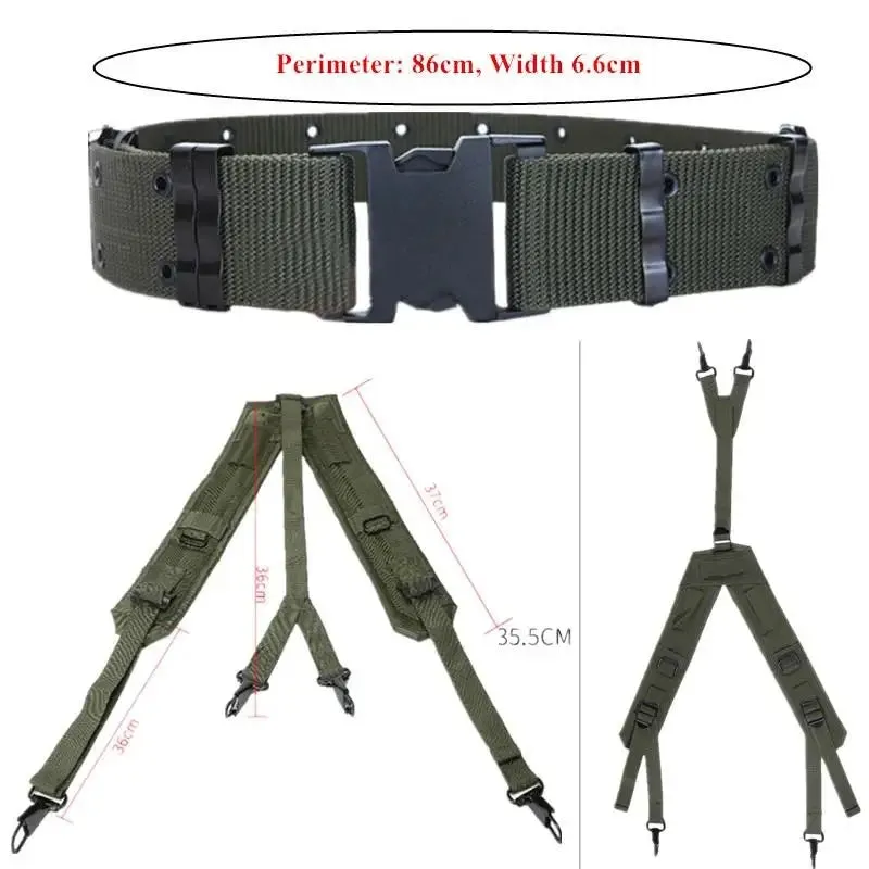 Outdoor Tactical Belt - High Density Nylon CS Army Combat Belt with Molle Webbing