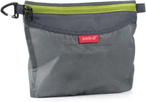 pack all Water-resistant Material Zipper Pouch, Mesh Zipper Bags for Storage, Travel, Office (Gray, Medium)