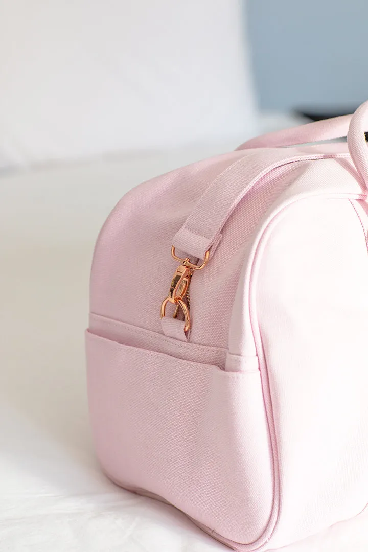 Pale Pink Personalised Duffle Bag