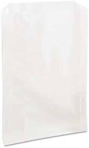 Papercon - Pb25 Grease-Resistant Sandwich Bags 6 1/2 X 1 X 8 White 2000/Carton "Product Category: Breakroom And Janitorial/Food Service Supplies"