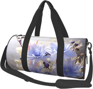 Pastel Cornflowers Travel Duffle Bag for Men Women Sport Gym Bag Foldable Weekender Bag Carry on Overnight Bag for Travel Swimming Basketball