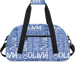 Personalized Dance Bag Cheerleading Bag for Girl Gifts, Overnight Duffel Bags Cheerleader for Kids Personalized Sport Gym Bag, Gymnastics Duffel Bag - Colorful Names