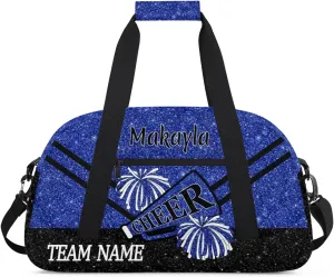 Personalized Name Cheerleader Bag for Girls Customized Cheer Duffel Bag with Team Name Carry On Travel Bag