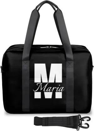 Personalized Travel Duffel Bag with Name - Custom Letter Oxford Cloth Gym Bag ，Sport Bag Weekender Overnight Bag for Traveling for Women Men Gift for Festival Style 4
