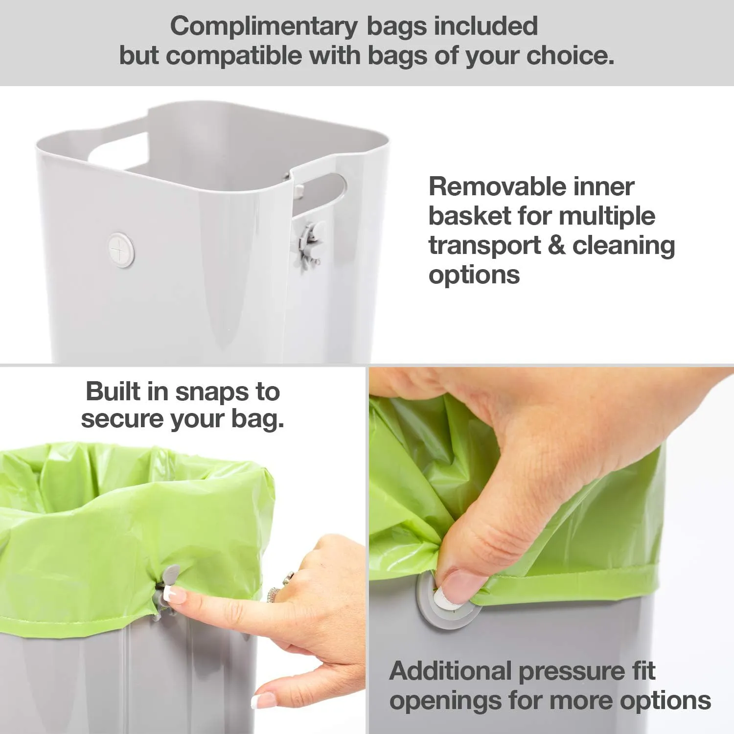 PetFusion Replacement Waste Bags for PetFusion's Cat Litter Disposal & Outdoor Waste Disposal. Easily Holds 10 lbs. Durable Leakproof Dog Poop Bags
