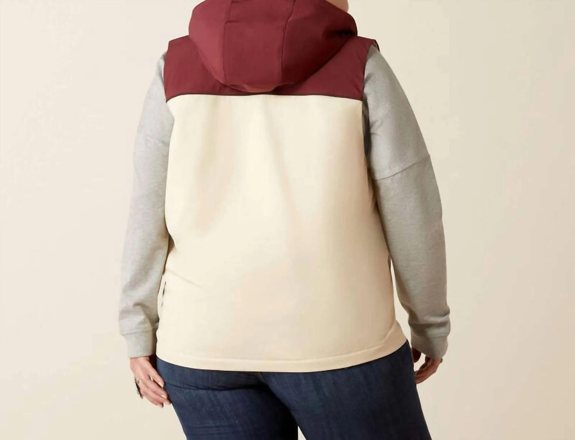 Pioneer Stretchshell Vest In Summer Sand/rosewood