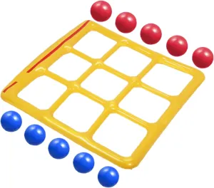 Pool Toy Game Set, Inflatable Pool Toy, Water Inflatable Board, Family Interactive Throwing Toy with 10 Balls for Adults, Kids