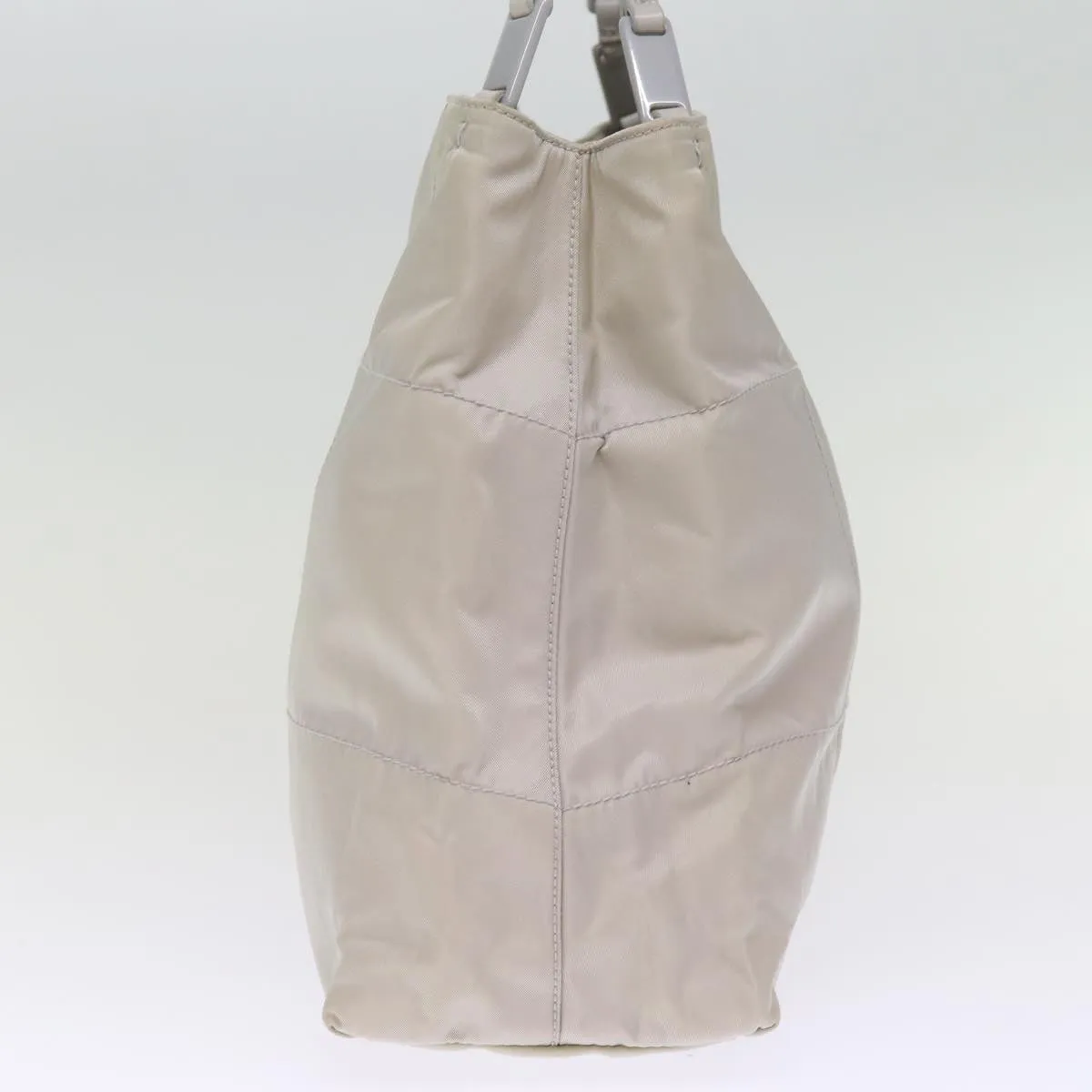 PRADA Chain Shoulder Bag Nylon Gray 74973
