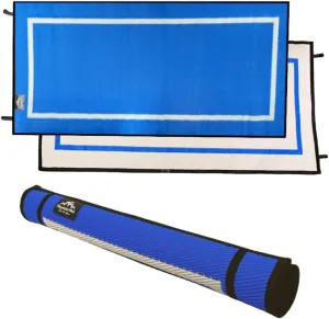Premium Outdoor RV Patio Mat – Extra Thick 5mm Recycled Polypropylene Rug – Heavy-Duty, Waterproof, Reversible – Luxury Mat for Camping, Beach, Deck, Campsite