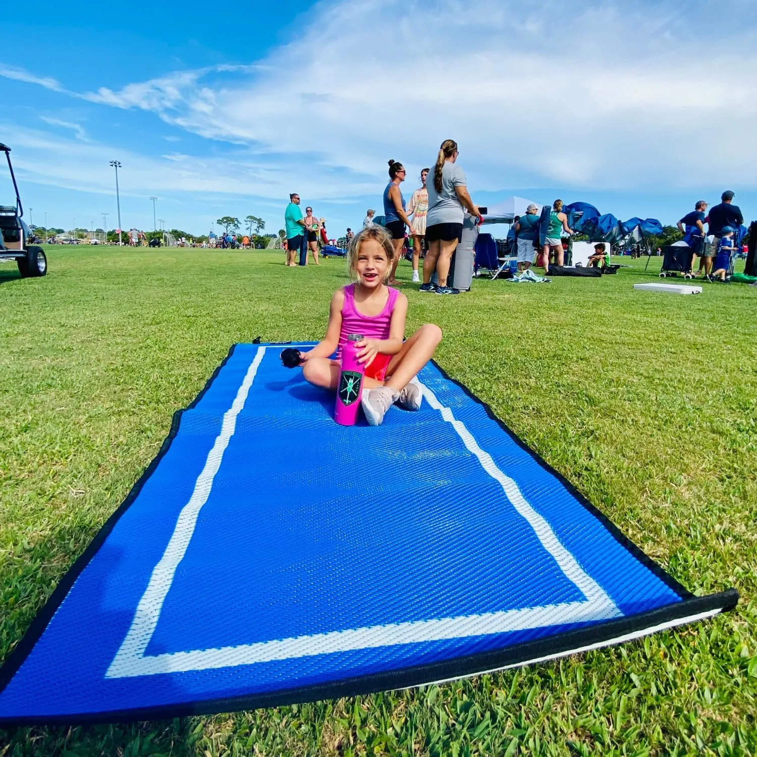 Premium Outdoor RV Patio Mat – Extra Thick 5mm Recycled Polypropylene Rug – Heavy-Duty, Waterproof, Reversible – Luxury Mat for Camping, Beach, Deck, Campsite