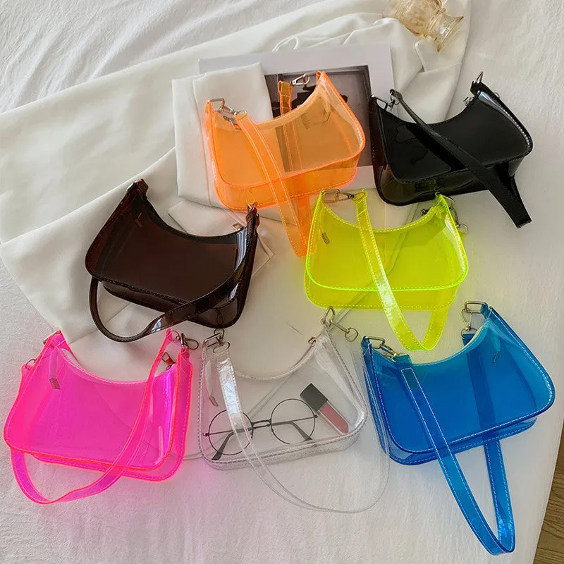 Prismatic See-Through Shoulder Bag