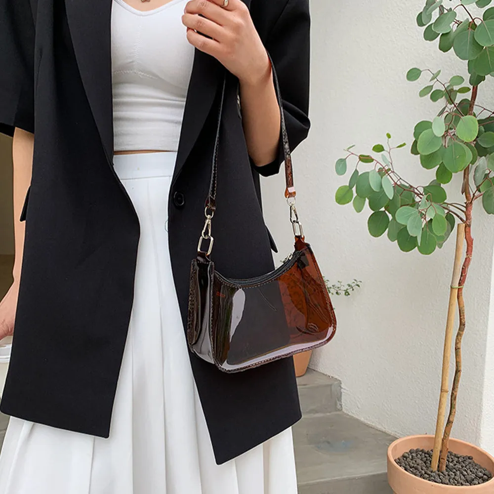 Prismatic See-Through Shoulder Bag