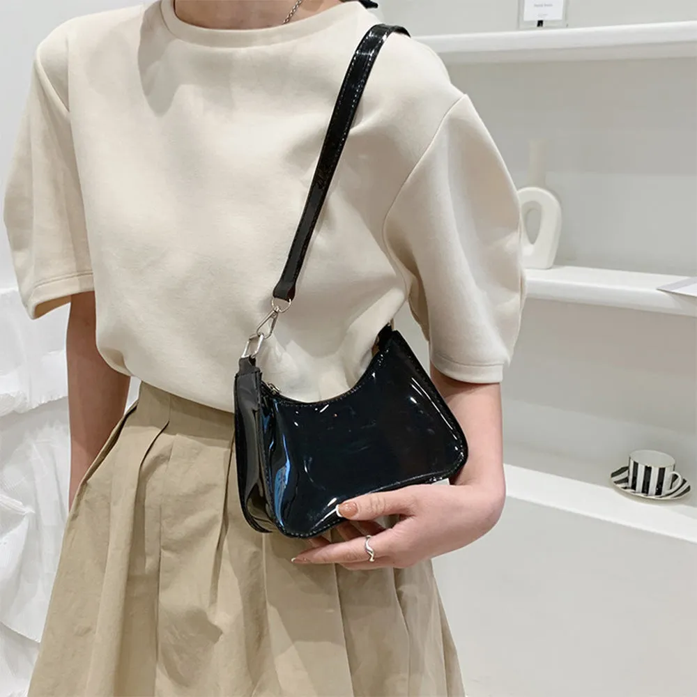 Prismatic See-Through Shoulder Bag