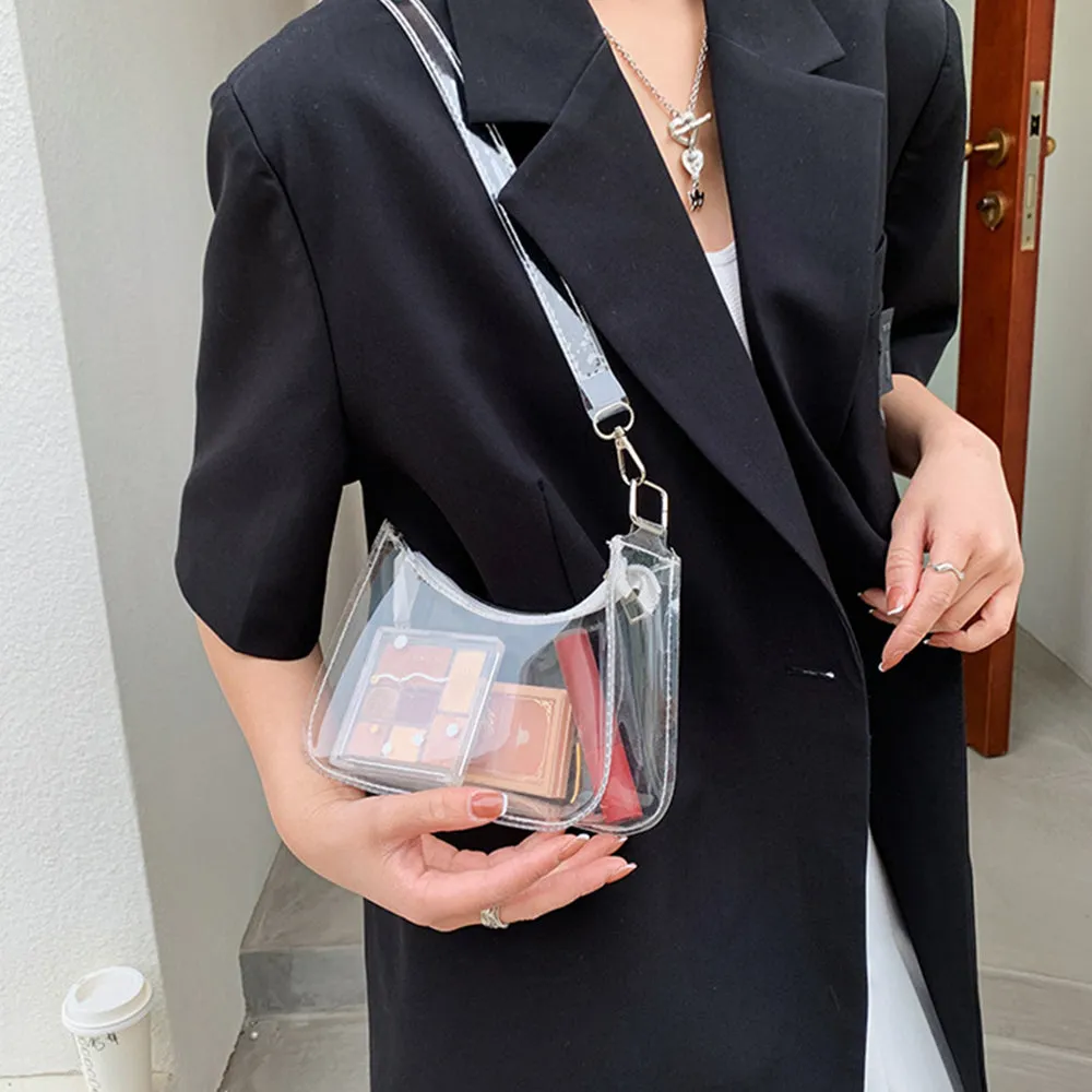 Prismatic See-Through Shoulder Bag