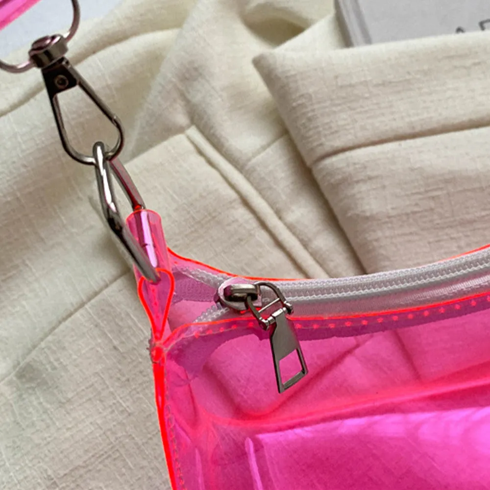 Prismatic See-Through Shoulder Bag