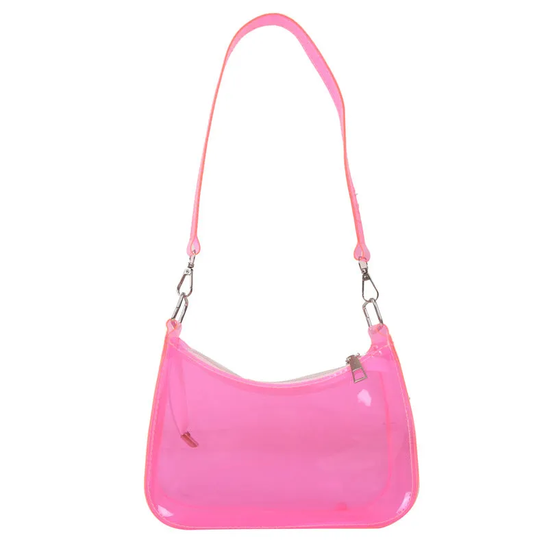 Prismatic See-Through Shoulder Bag
