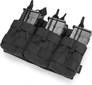 ProCase 6 Pouch Magazine Holder for Rifle, Open-Top Triple Tactical Stacker Mag Pouch