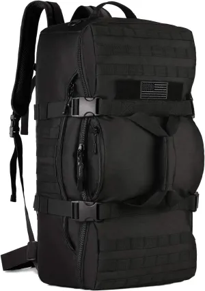 Protector Plus Tactical Travel Backpack 60L Military MOLLE Duffel Bag (Rain Cover & Patch Included)