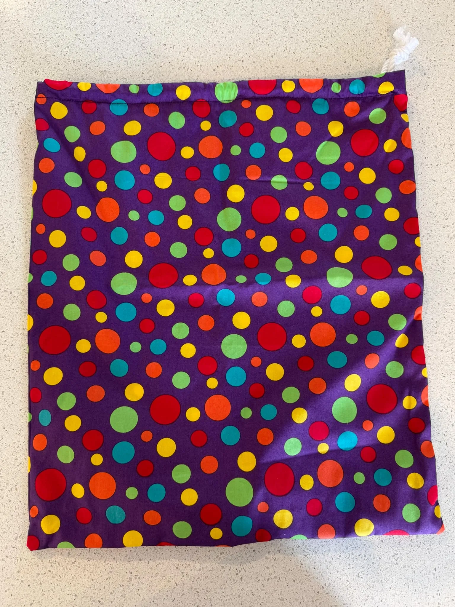 Purple Polka Dots  Water Resistant Swimming Bag