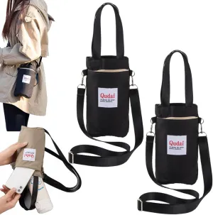 Qudai Water Bottle Pouch with Strap, Outdoor Multifunctional Bag, Qudai Outdoor Multifunctional Bag, Large Size Qudai Multifunctional Bag with Adjustable Shoulder Strap