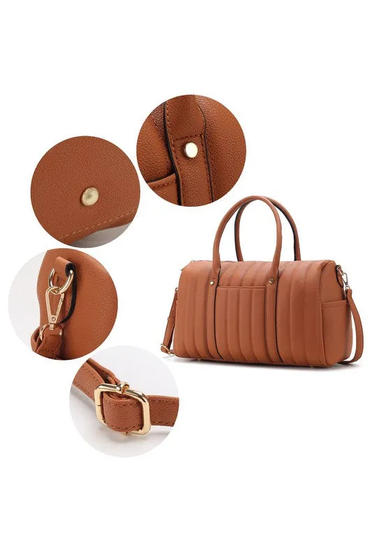 Quilted Weekender Duffle Bag