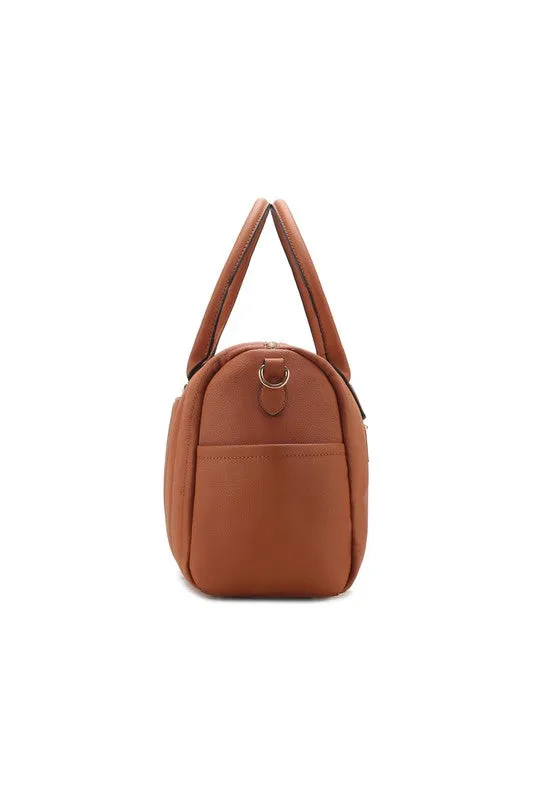 Quilted Weekender Duffle Bag