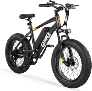 Racer Fat tire Electric Bike for Adults - 28MPH Mountain Ebike with Peak 1200W Brushless Motor, 499Wh Removable Battery, 20X4.0 Tire Step Over E-MTB with 7-Speed