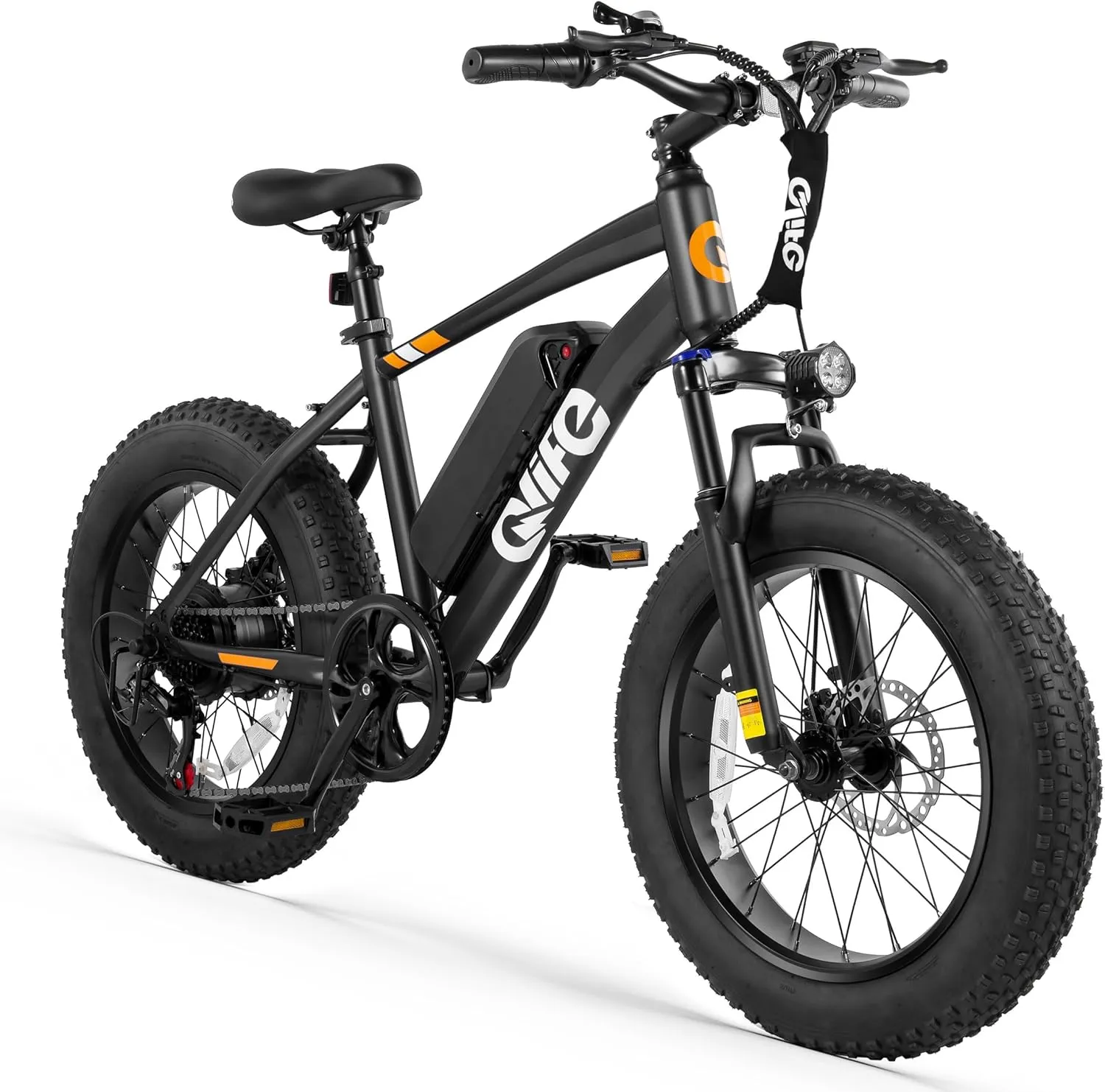 Racer Fat tire Electric Bike for Adults - 28MPH Mountain Ebike with Peak 1200W Brushless Motor, 499Wh Removable Battery, 20X4.0 Tire Step Over E-MTB with 7-Speed