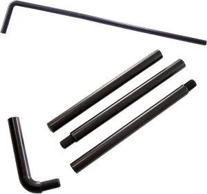 RangeMaster ShoulderWand Therapy Stretching Tool│Collapsible Stretching Bar│Physical Therapy Tool for Recovery and Increasing Motion (Black)