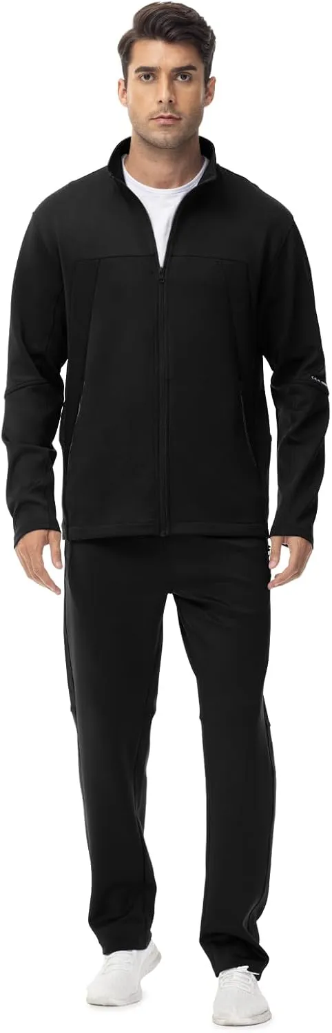 Rdruko Men's Tracksuits 2 Piece Set Athletic Sports Casual Full Zip Jogging Sweatsuit Suit