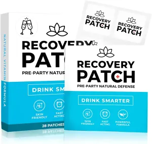 Recovery Patches 28 Pack - Wake Up Refreshed & Energized with Our 100% Natural Ingredients Patch - Individually Wrapped, Skin-Friendly & Waterproof - Enhanced Morning Formula