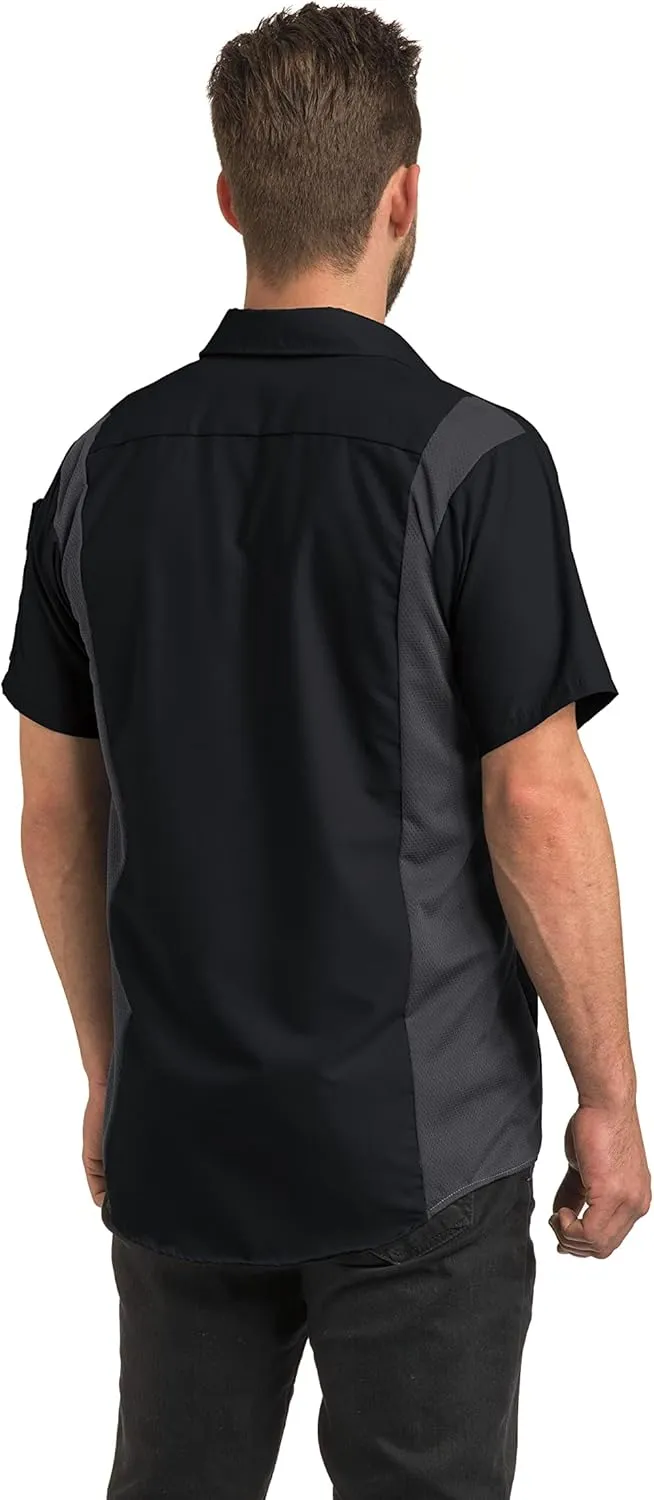 Red Kap Men's Short Sleeve Performance Plus Shop Shirt with Oilblok Technology