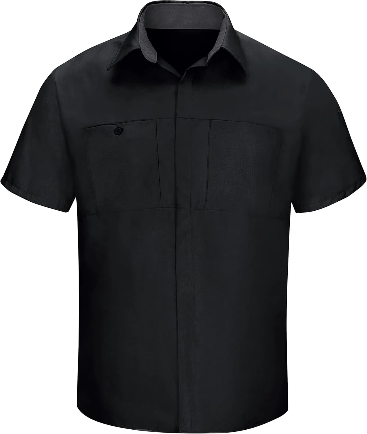 Red Kap Men's Short Sleeve Performance Plus Shop Shirt with Oilblok Technology