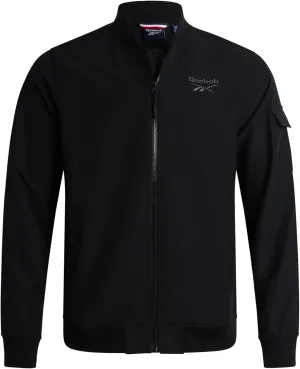 Reebok Mens Rain Jacket - Full Zip Up Lightweight Water Resistant Windbreaker Soft Shell Collar Rain Coat for Men (S-XL)