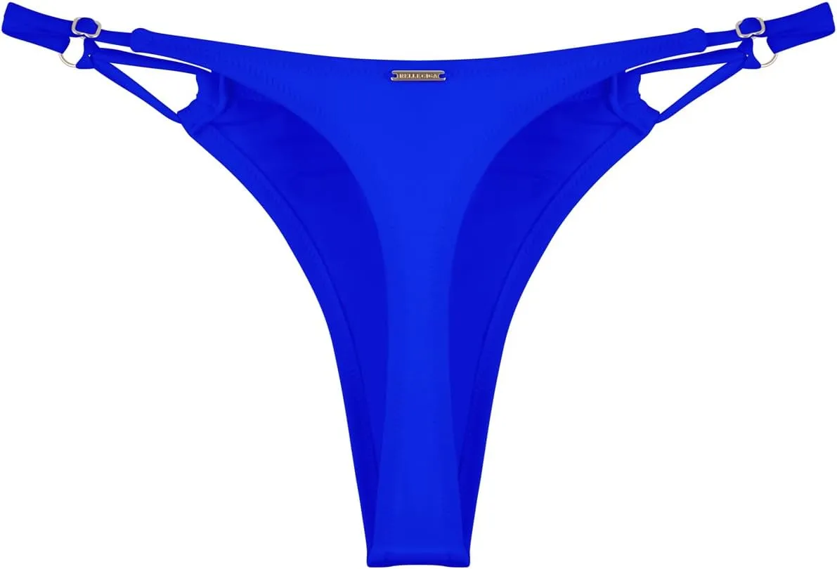 RELLECIGA Women’s Low Rise Sexy Thong Bikini Bottom Adjustable High Leg Swimsuit Bottoms