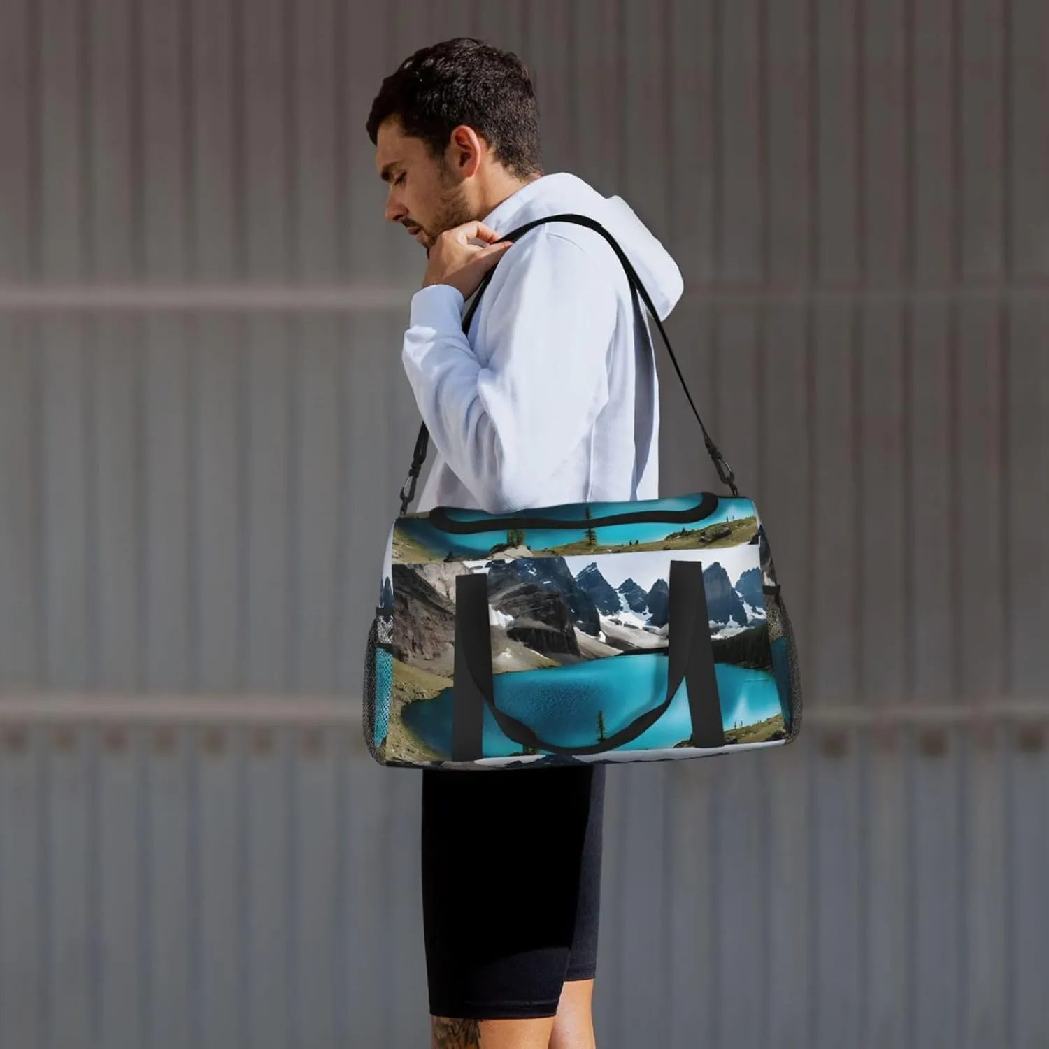 Rocky Mountain Durable Portable Crossbody Travel Bag, A Good Companion For Long-Distance Travel