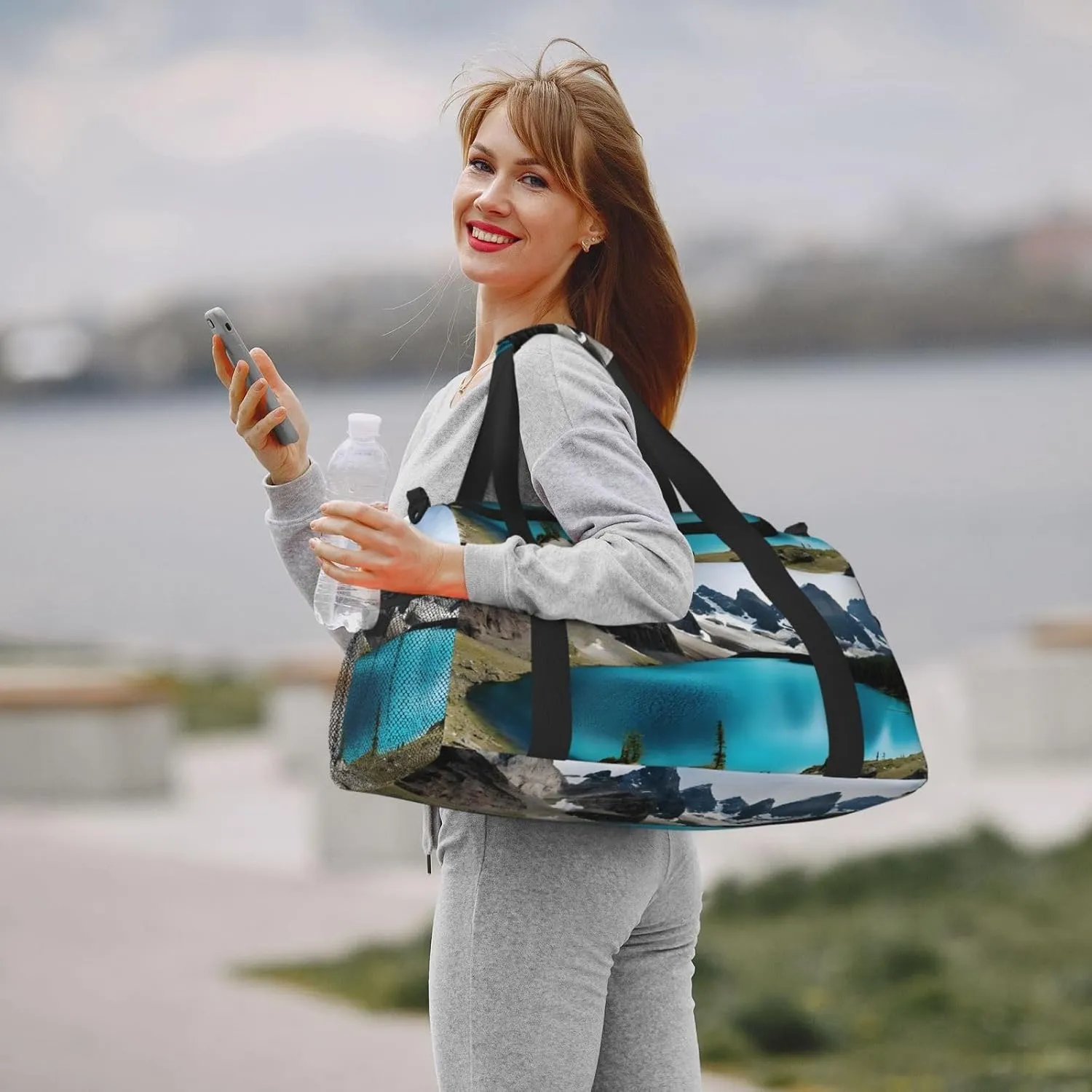 Rocky Mountain Durable Portable Crossbody Travel Bag, A Good Companion For Long-Distance Travel