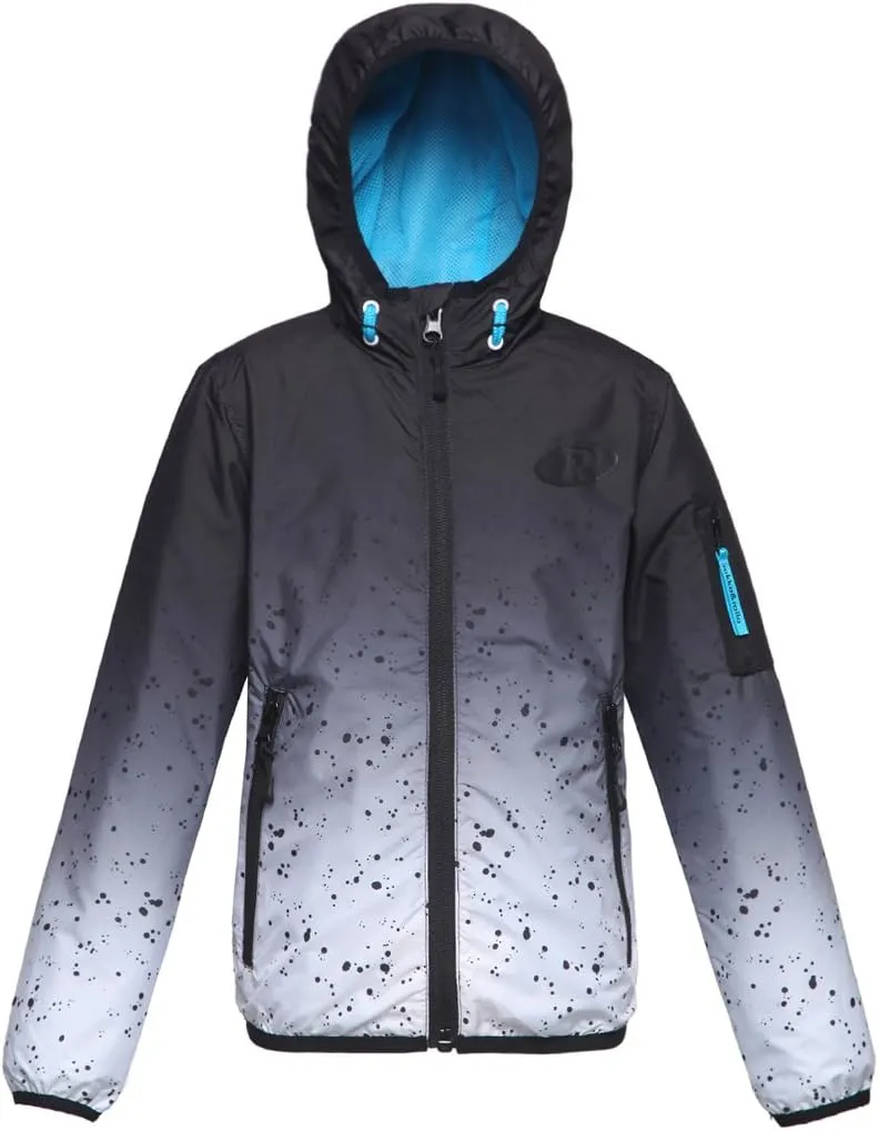 Rokka&Rolla Boys' Lightweight Water-Resistant Jersey-Lined Windbreaker Jacket