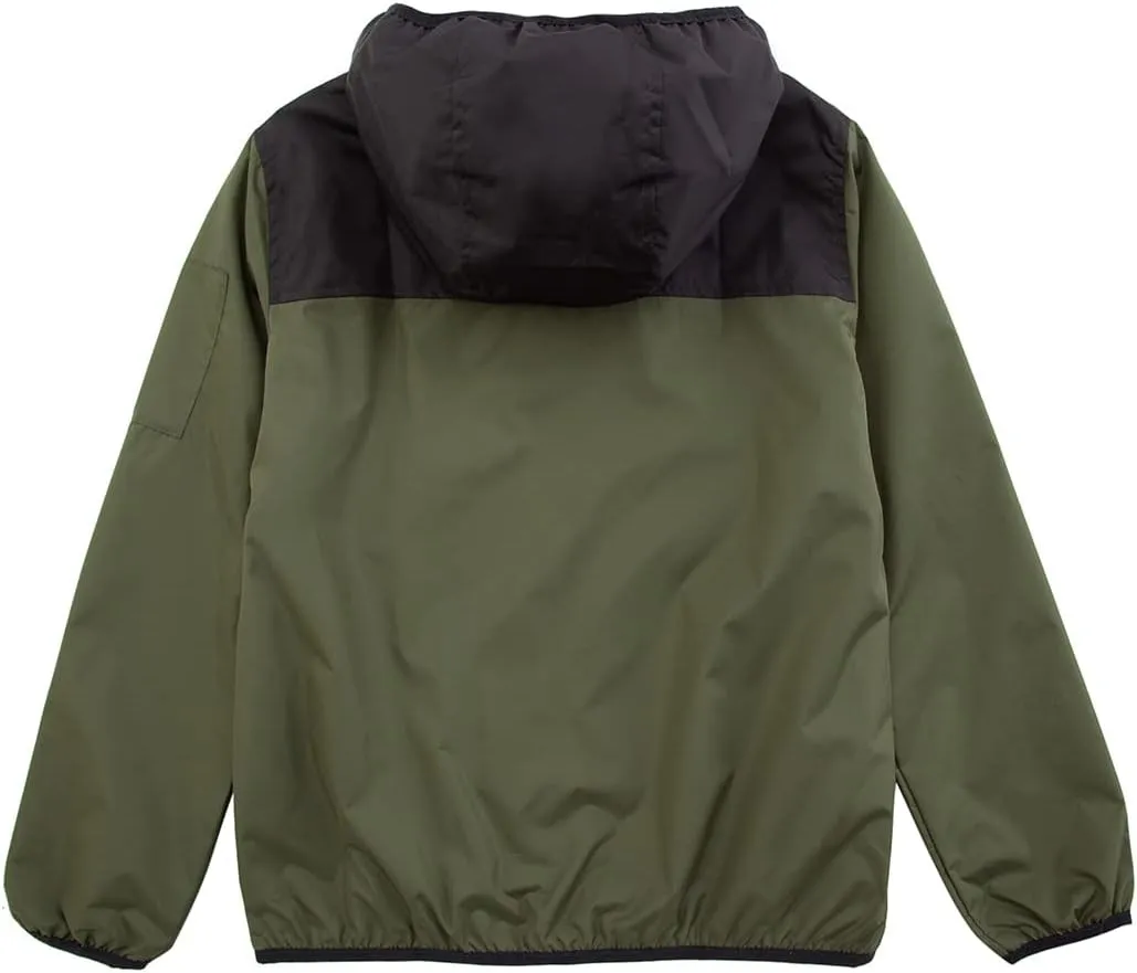 Rokka&Rolla Boys' Lightweight Water-Resistant Jersey-Lined Windbreaker Jacket