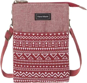 Roomy Cell Phone Purse Wallet Canvas Small Crossbody Purse Bags with Shoulder Strap For Women teen girlsl